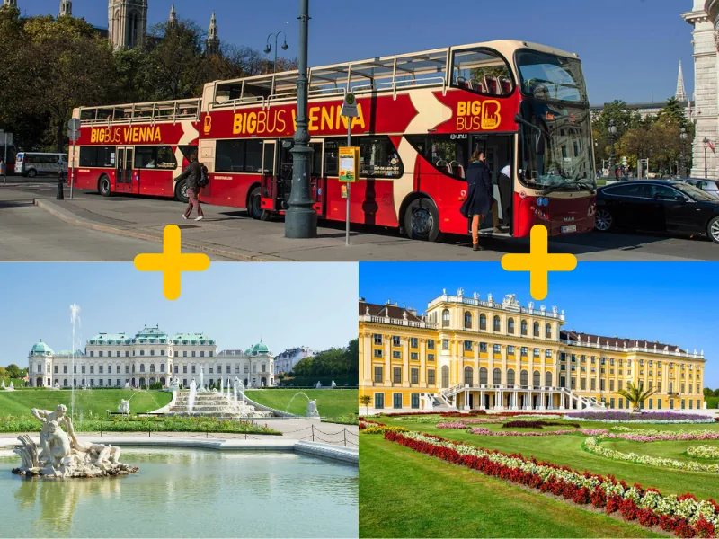 Pase Viena De 3 Atracciones: Palacio De Schönbrunn, Palacio Del Belvedere Y Tour Big Bus De 48 Horas